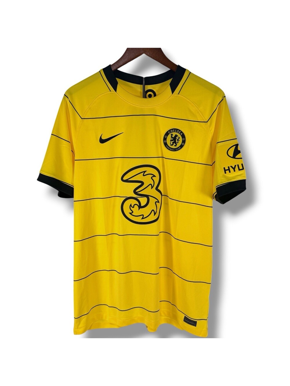 Chelsea FC 2021/22 Nike Away Jersey Yellow Men’s Large NWOT